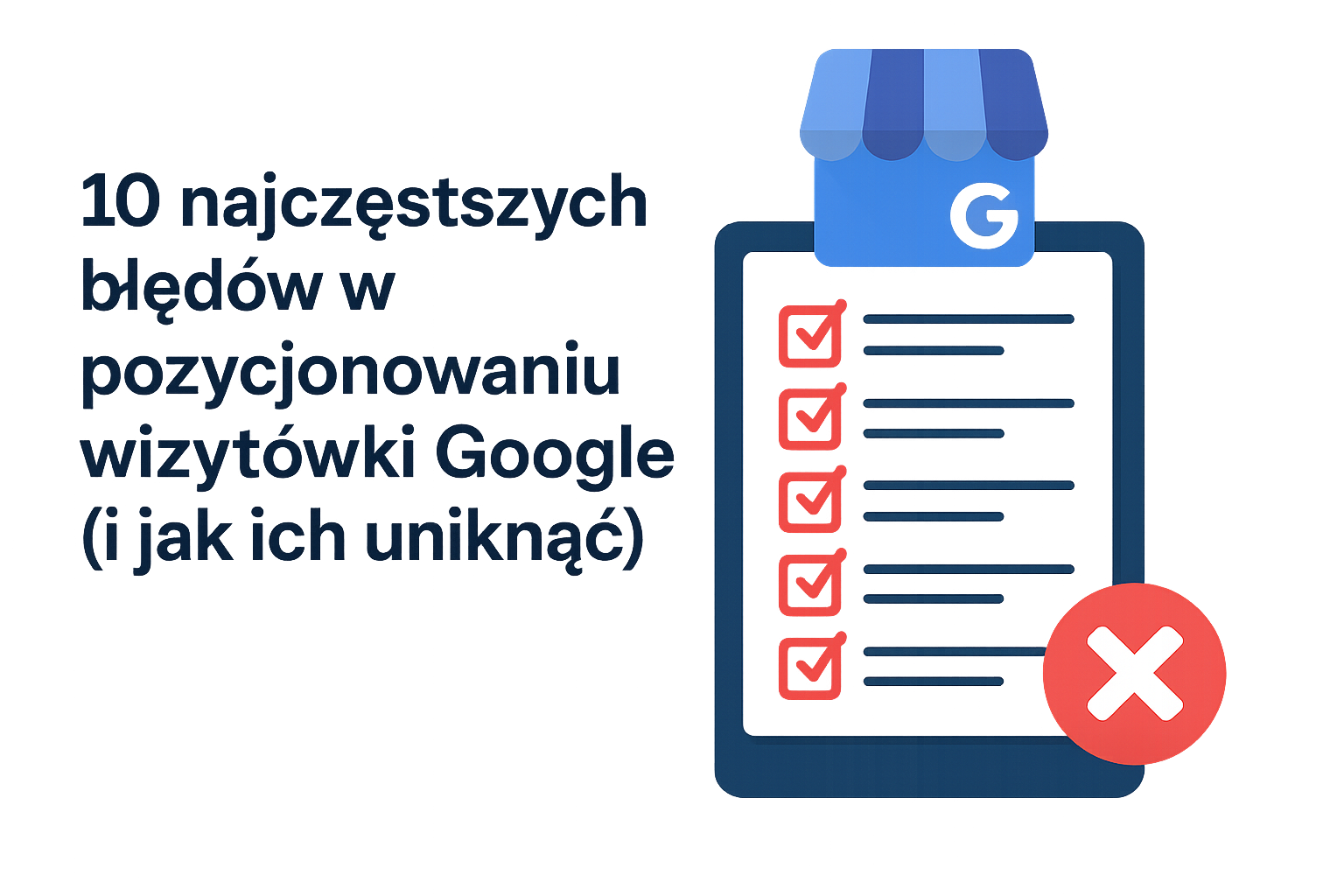 10 najczęstszych błędów w pozycjonowaniu wizytówki Google (i jak ich uniknąć)