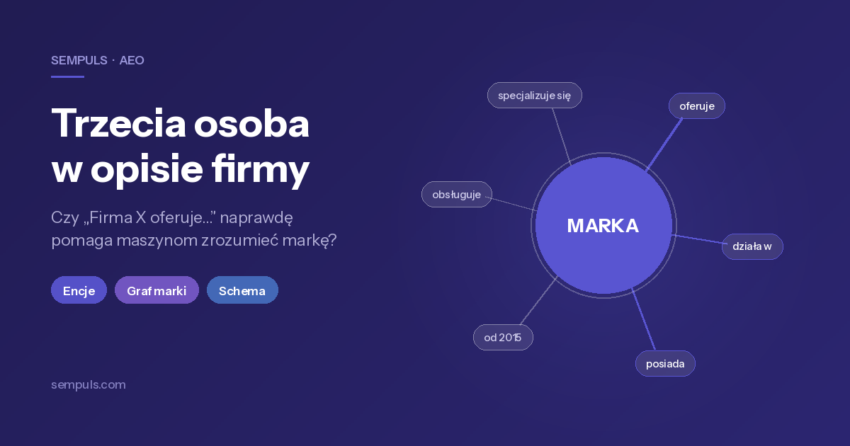 Czy pisanie o firmie w trzeciej osobie pomaga w SEO? Rozkładamy tezę na części